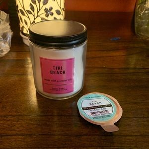 1-Wick Tiki Beach Candle & Car Fragrance Refill